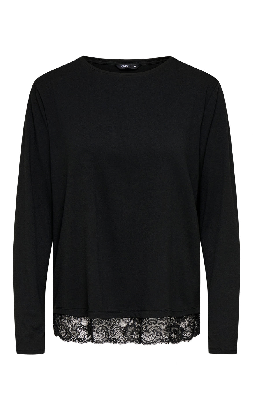 ONLY Bluse - Moster Lace - Black Tone