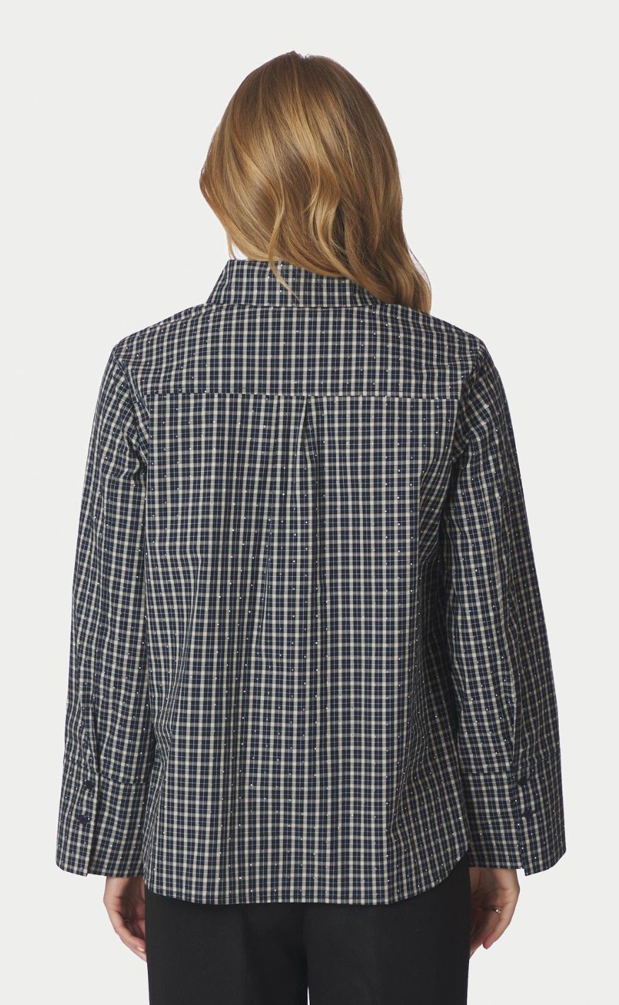 Neo Noir Skjorte - Dre Check Bedaz - Dark Blue