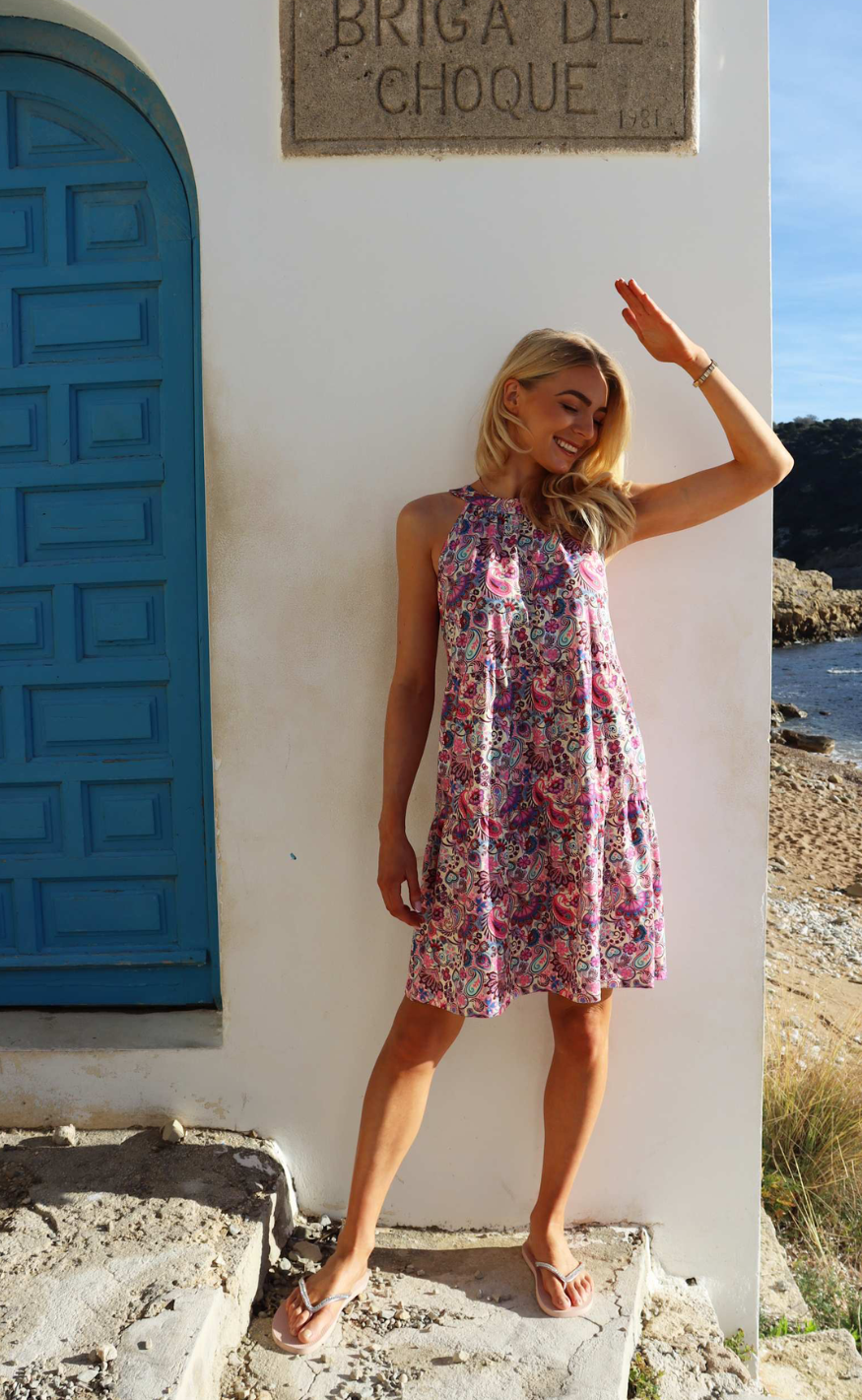 Liberté Kjole - Alma Anni - Pink Paisley