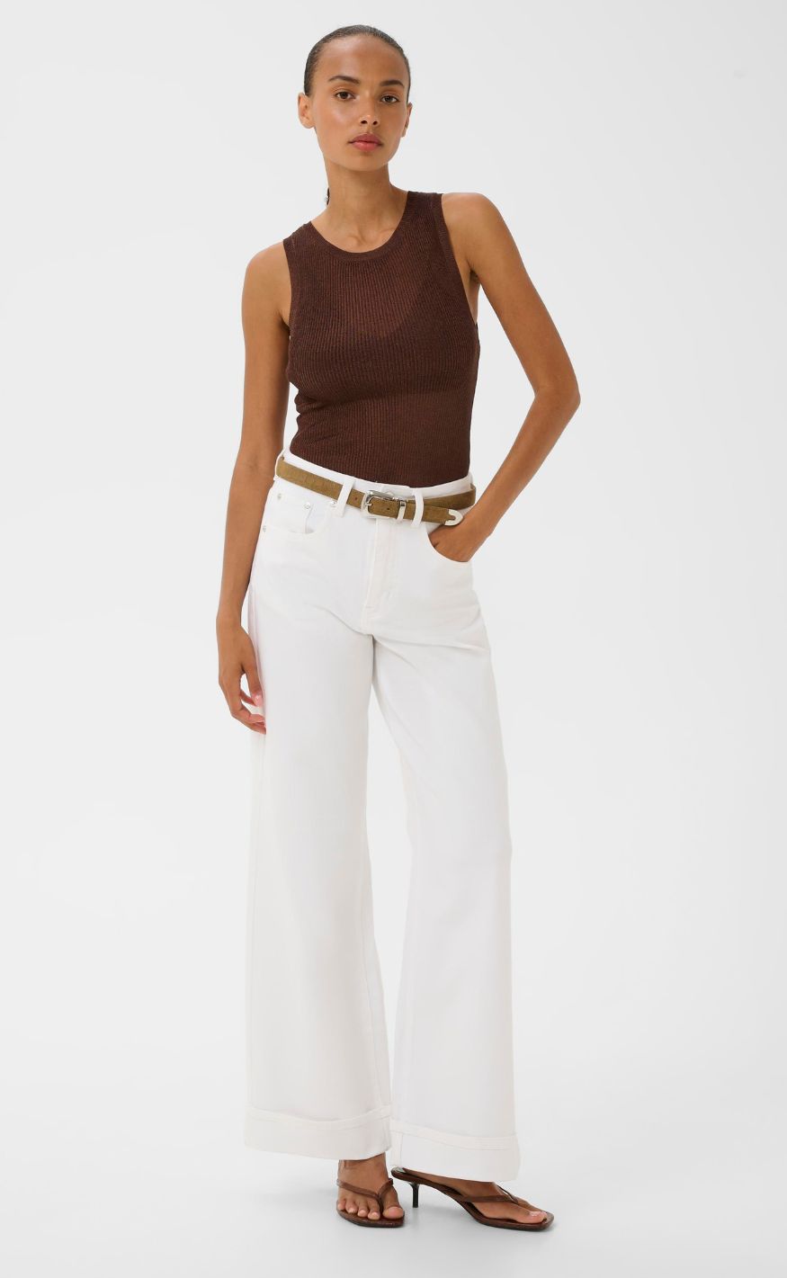 Gestuz Topp - Silvi - Deep Brown Metallic