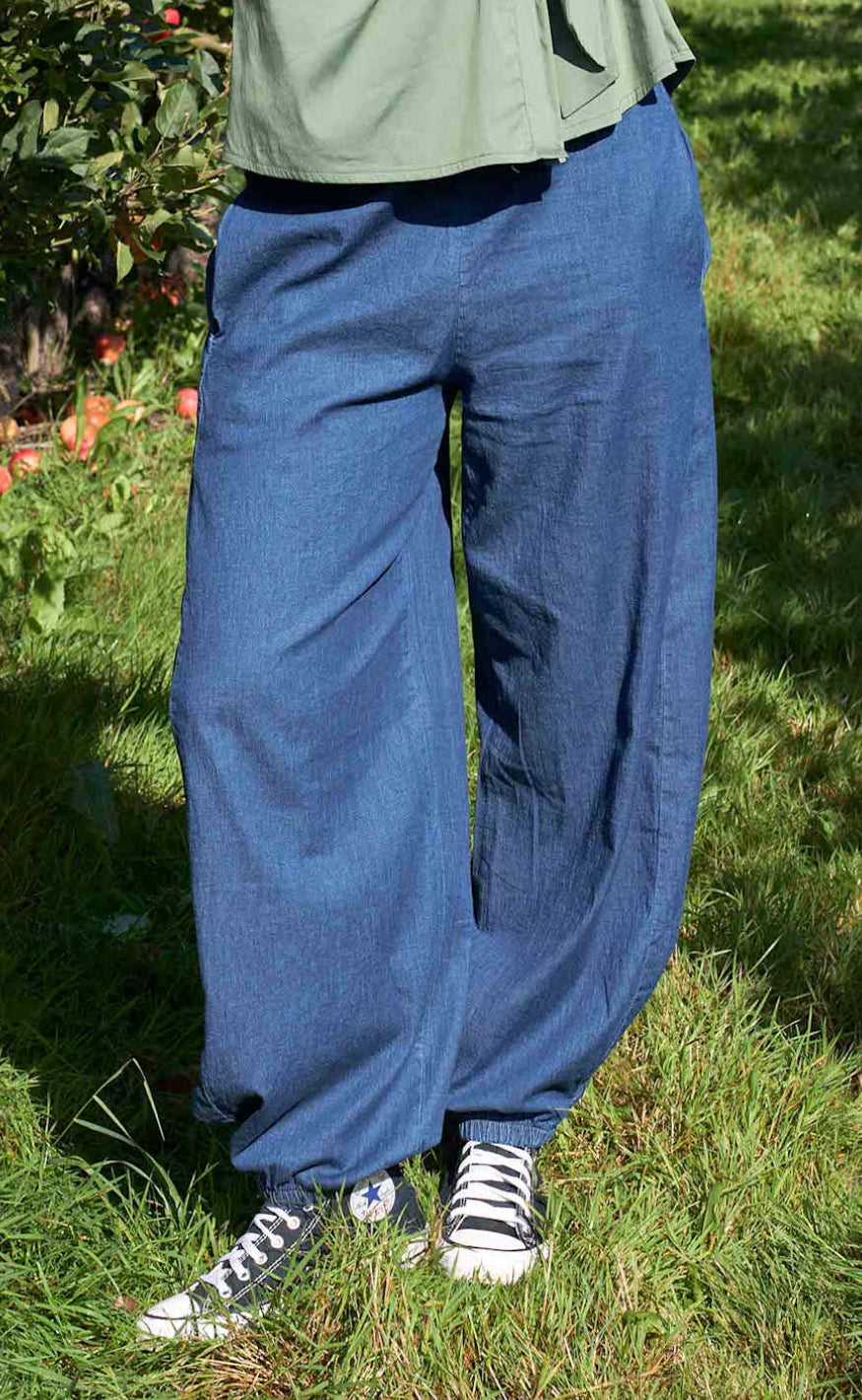 Black Colour Bukser - Carey Balloon - Denim