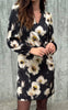 Say INA Copenhagen Kjole - Emily - Black W. White Flowers
