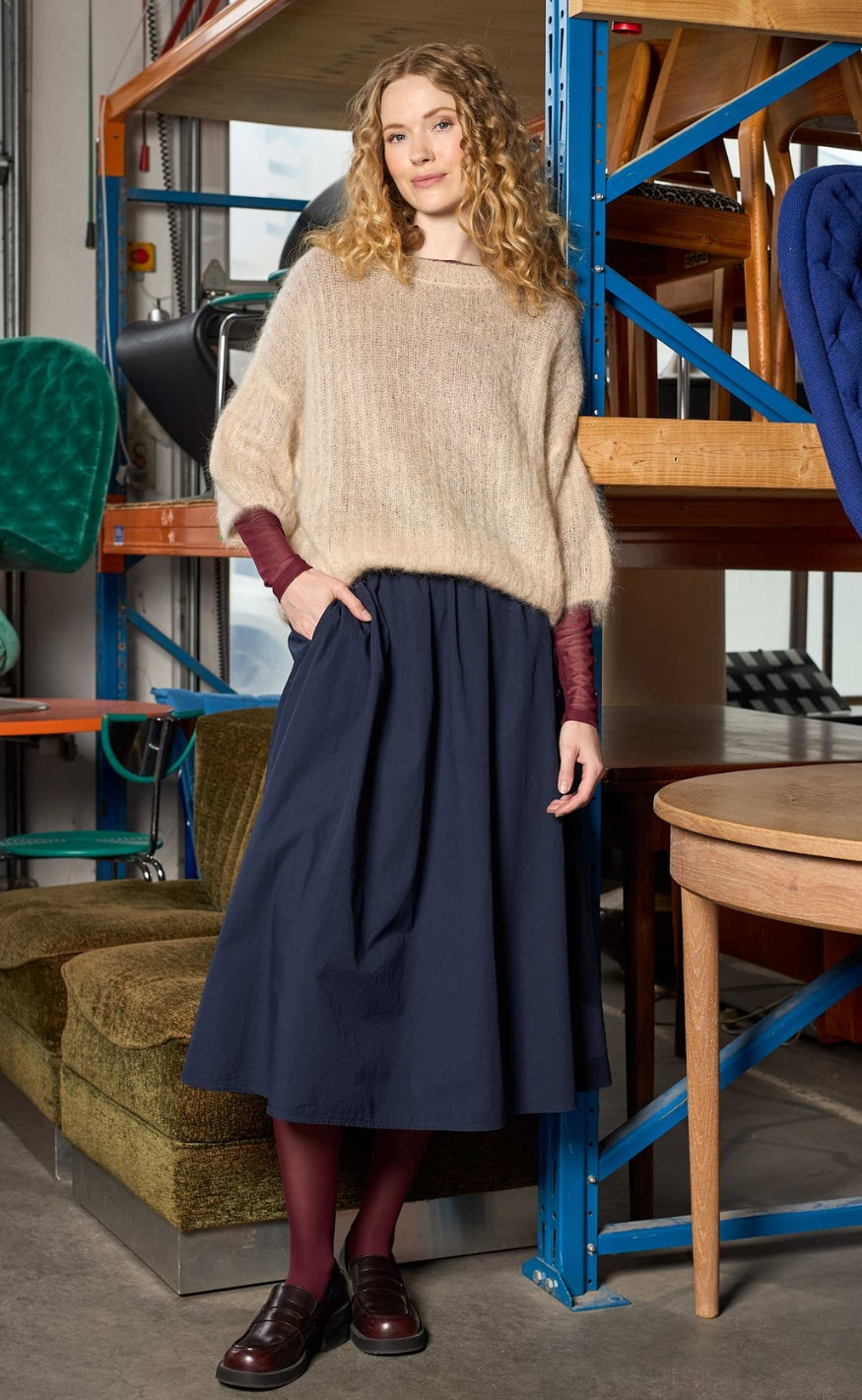 Black Colour Genser - Bjoerk S/S - Latte