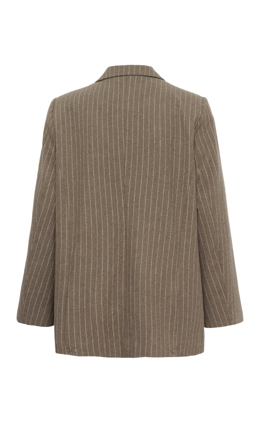Culture Blazer - Keke - Taupe Stripe