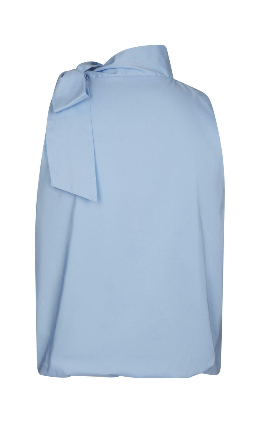 Neo Noir Topp - Veda Poplin - Light Blue