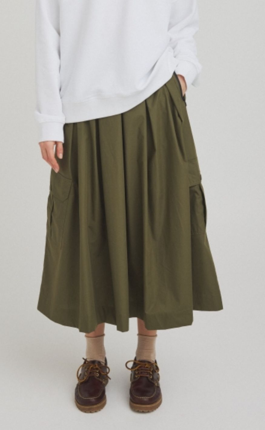 Luxzuz Skjørt - Malle - Dusty Olive