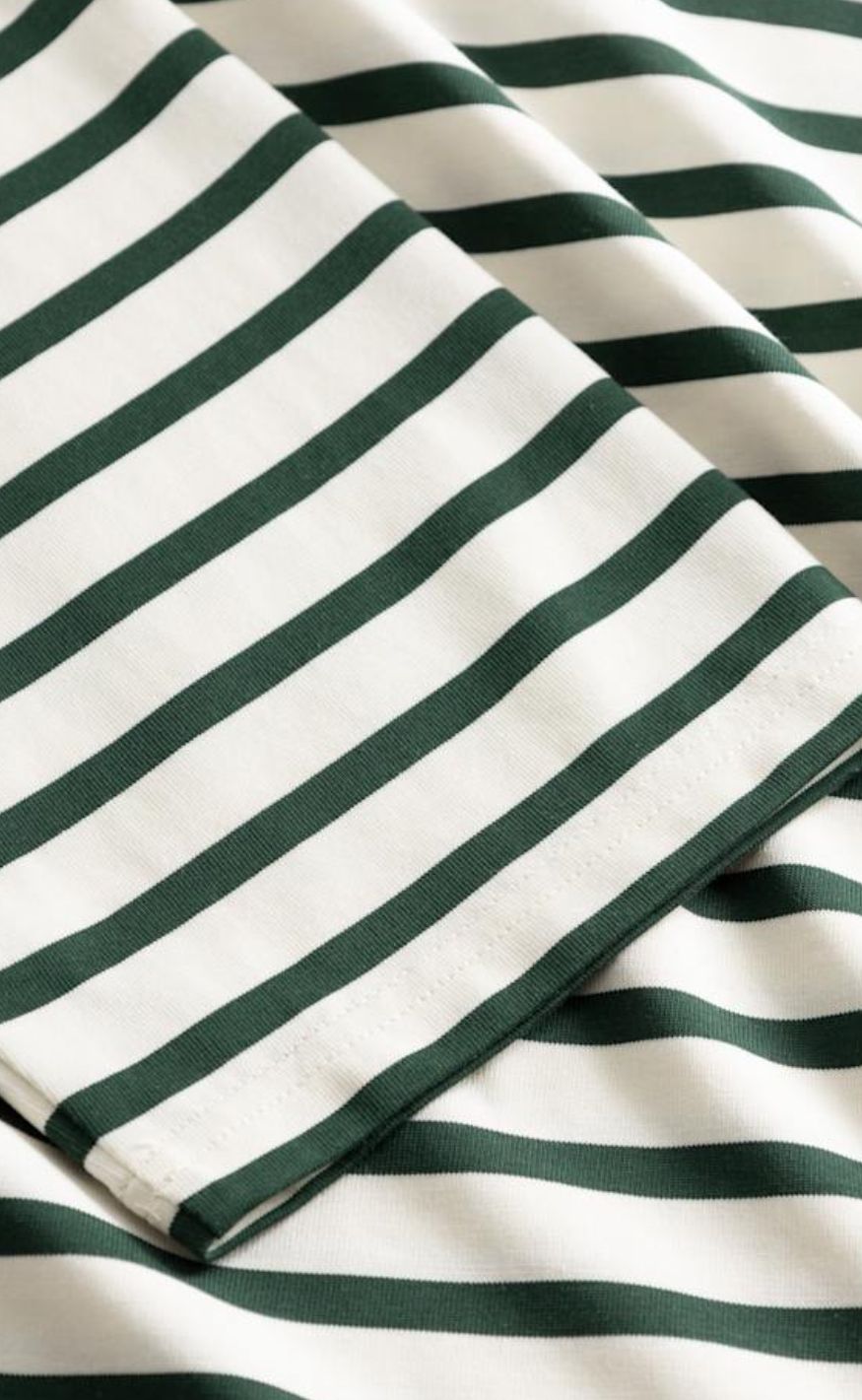 Noella Bluse - N-Maple LS - Eton Ivory Green Stripe
