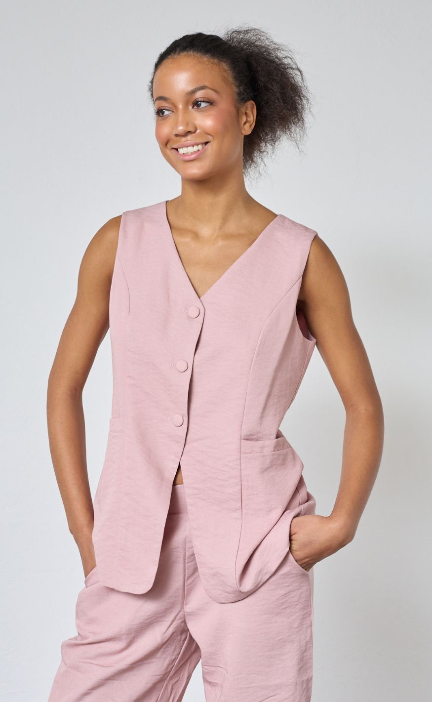 Sisters Point Vest - GAME-VE - Mauve