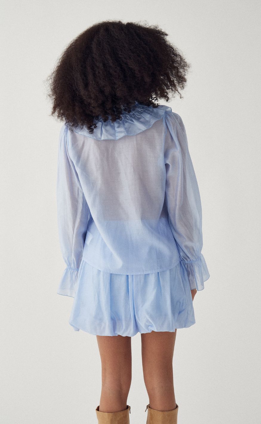 Noella Bluse - Myrtia - Air Blue