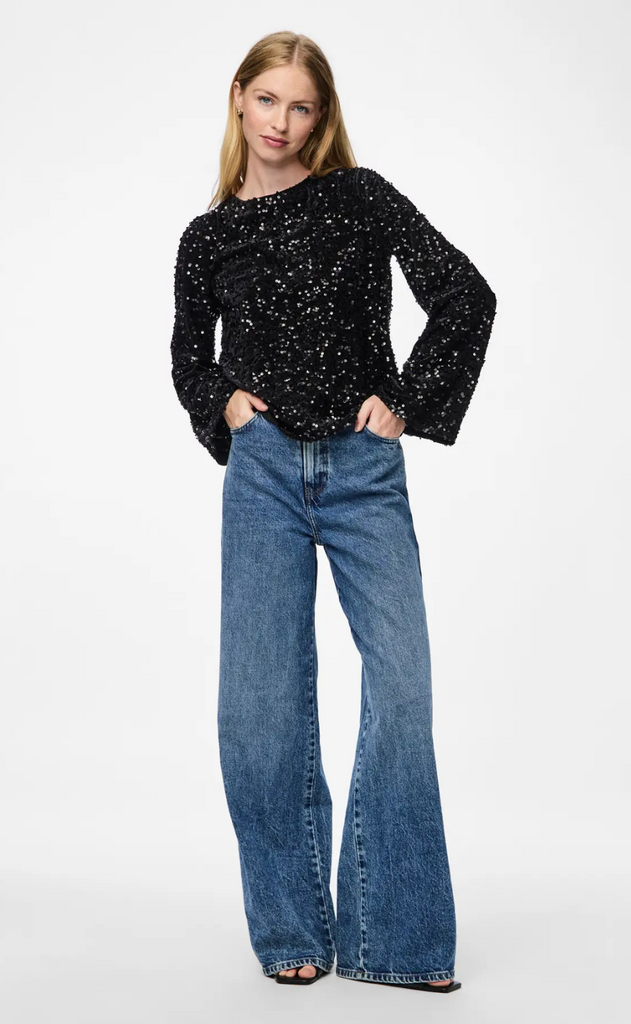 Pieces Topp - Kam - Black