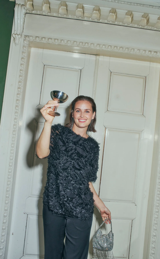 Freequent Bluse - Villa - Black