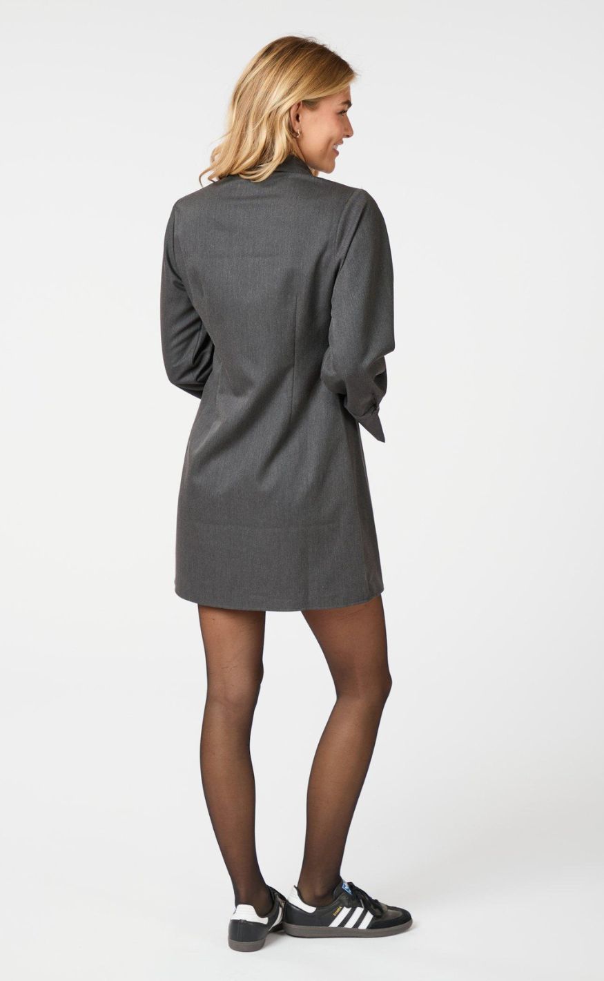 Neo Noir Kjole - Cajsa Solid - Dark Grey