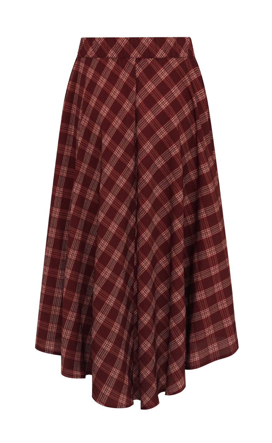 A-View Skjørt - Kanta - Deep Burgundy