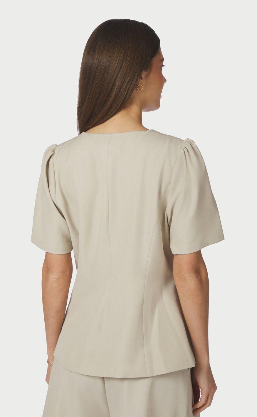 Neo Noir Bluse - Jules Structure - Creme