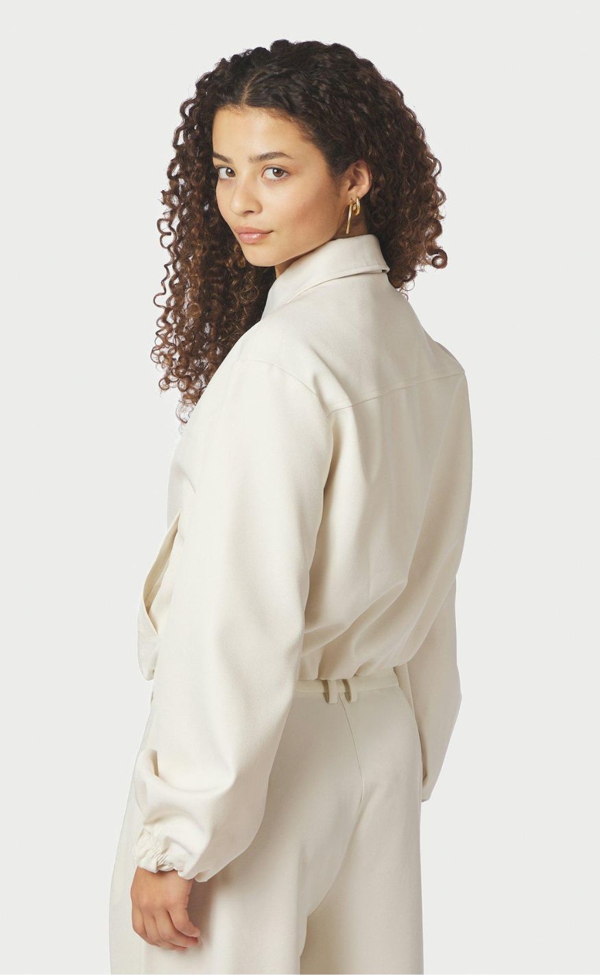Neo Noir Jakke - Denielle Structure - Off White