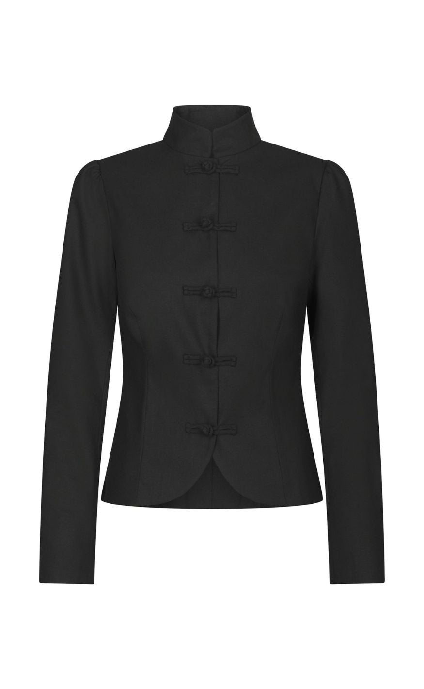 Neo Noir Blazer - Ardena Linen - Black
