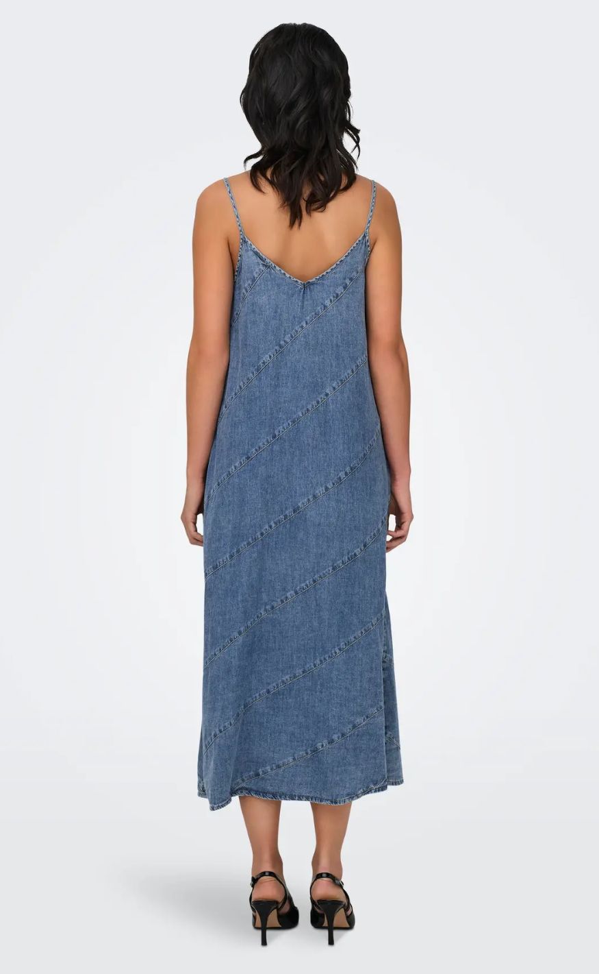 ONLY Kjole - Dia SL Cut - Light Blue Denim