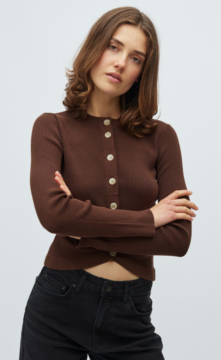 MbyM Genser - Arietty - Chocolate Brown