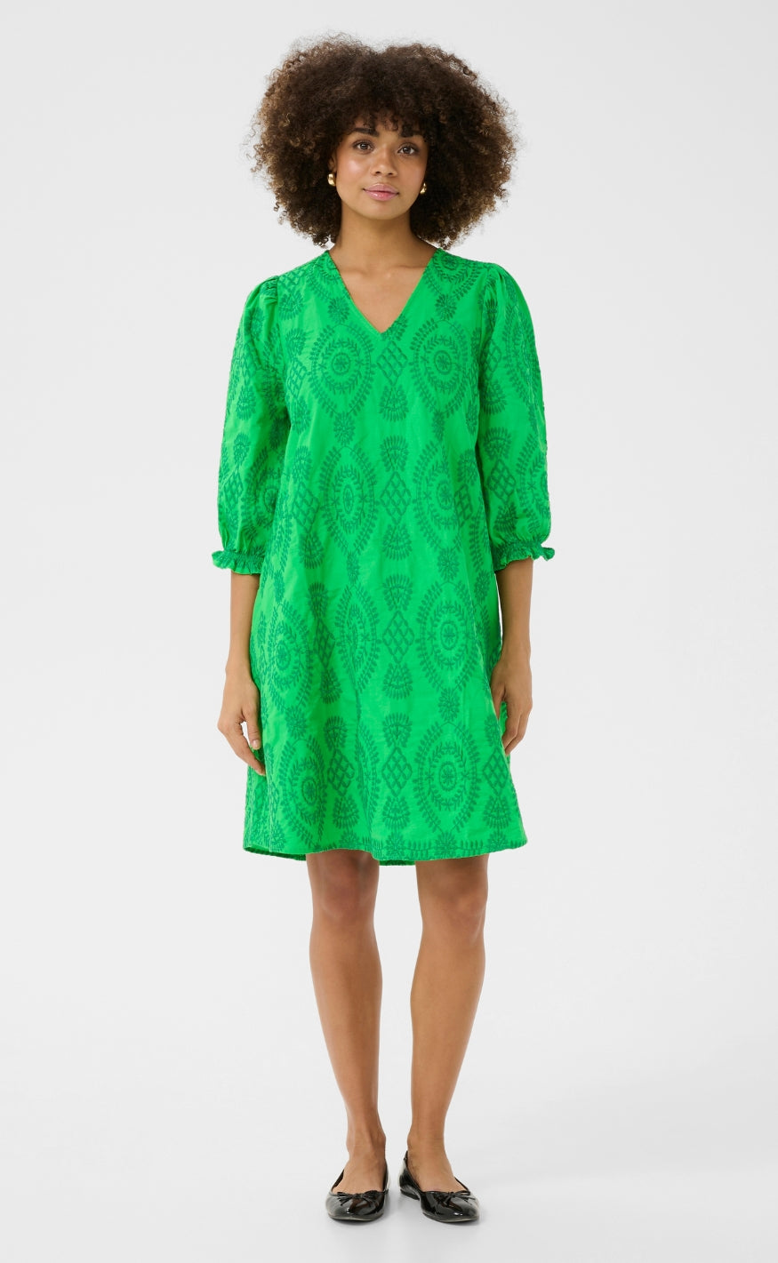 Culture Kjole - Tia - Green/Green