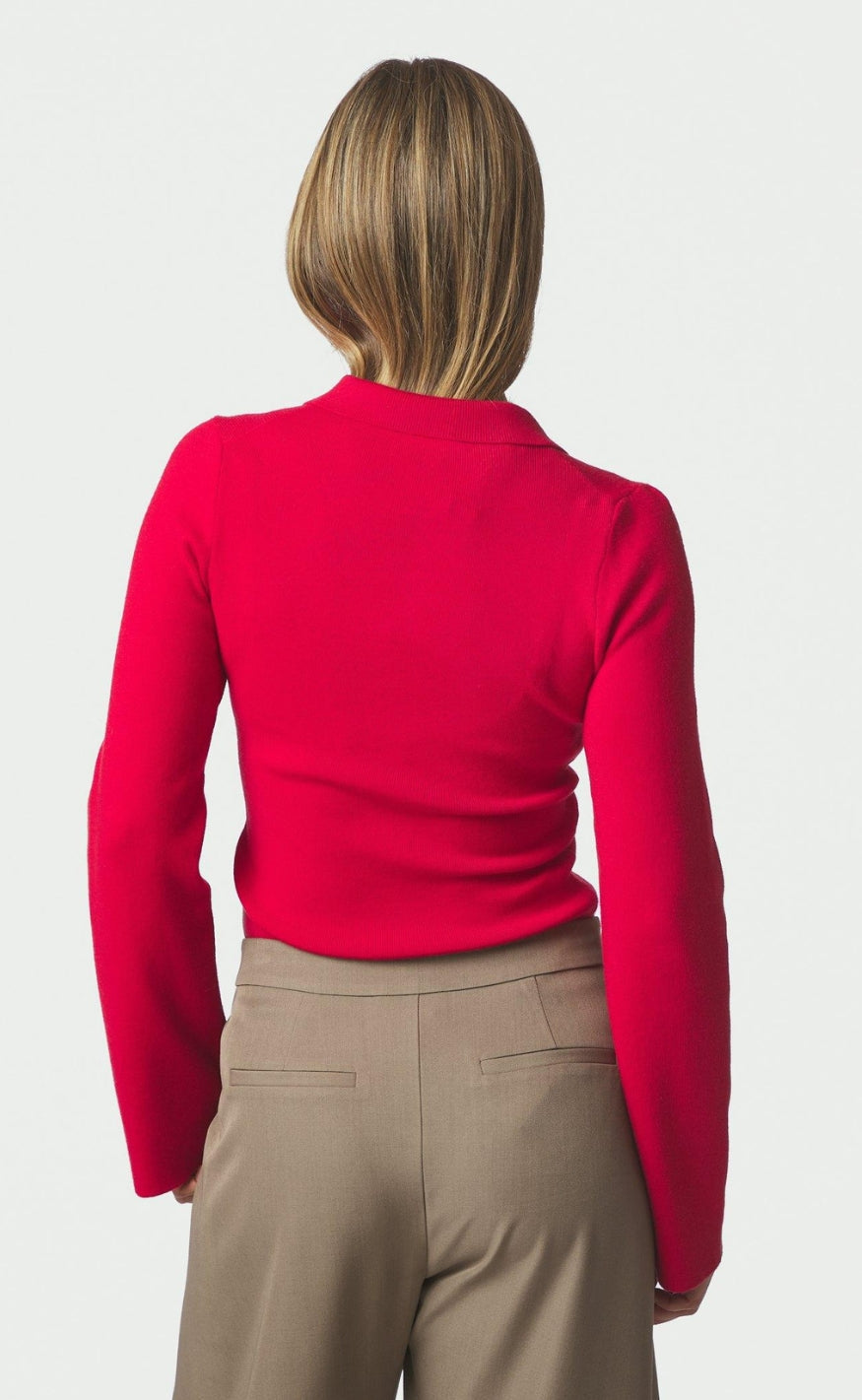 Neo Noir Bluse - Fannya Polo - Red
