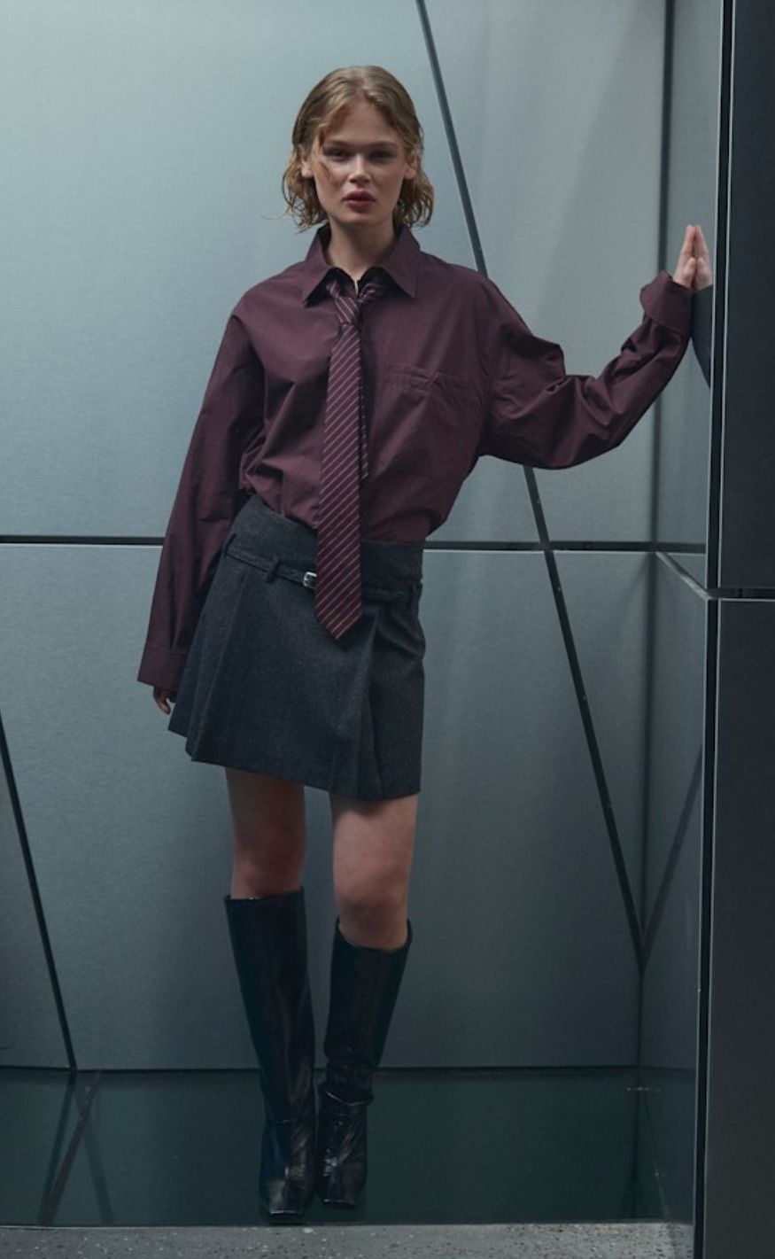 Noella Skjørt - Madena - Dark Grey Melange