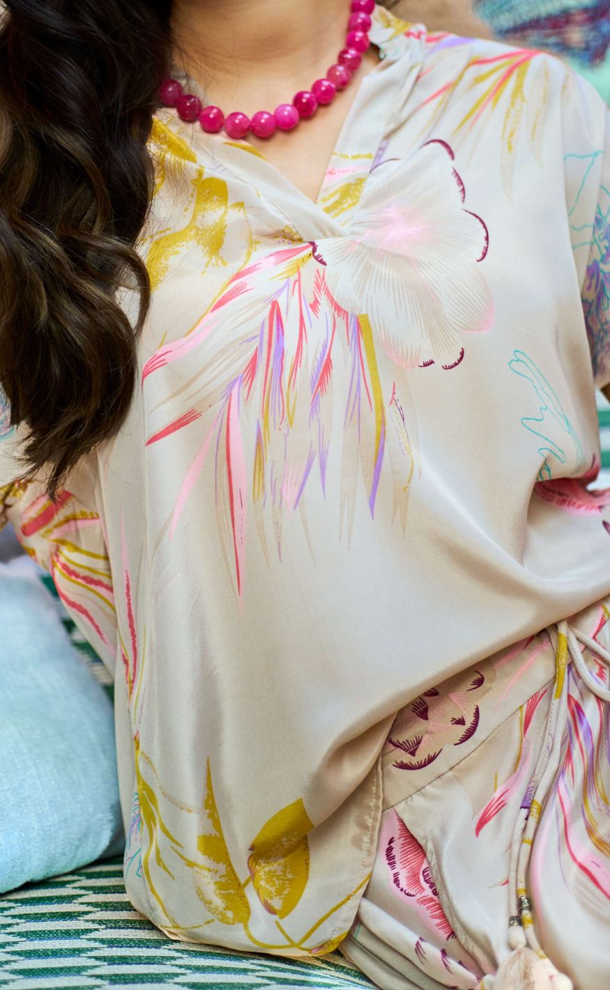 Black Colour Bluse - Luna Andrea S/S - Poppy Rose