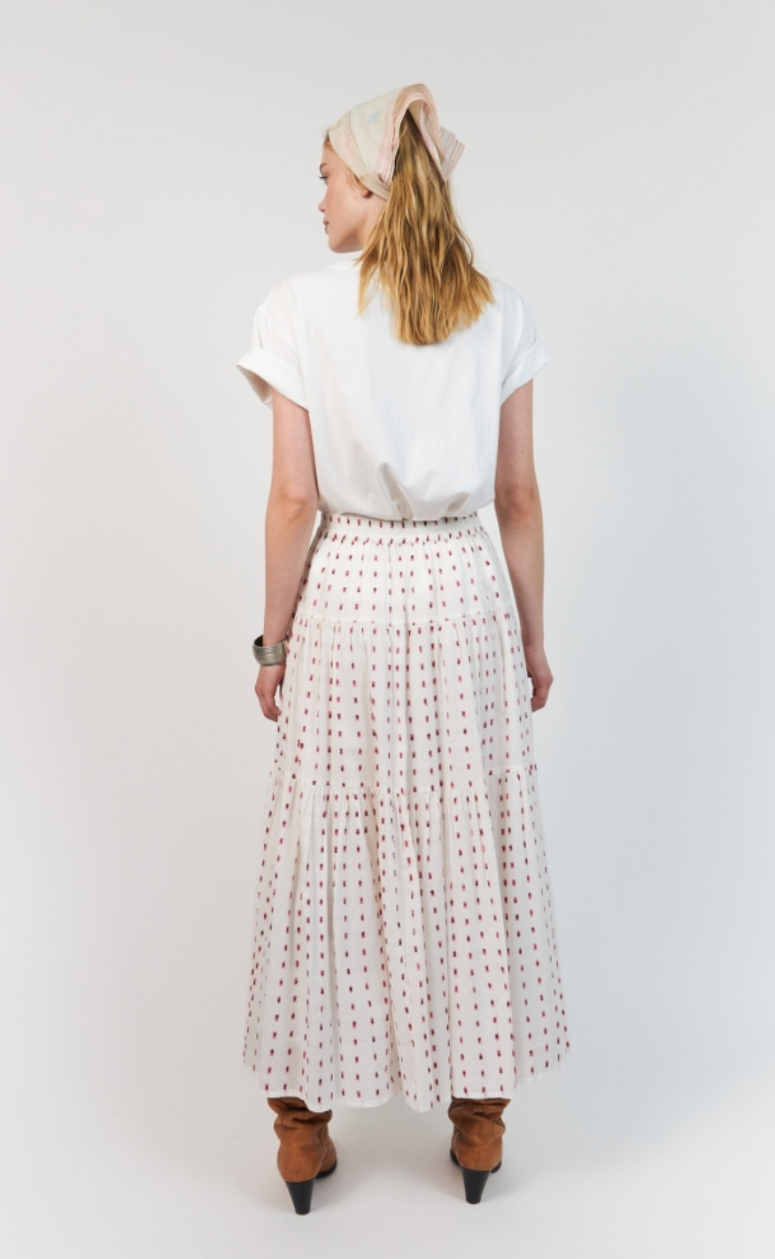 Lollys Laundry Skjørt - SunsetLL Maxi - Creme
