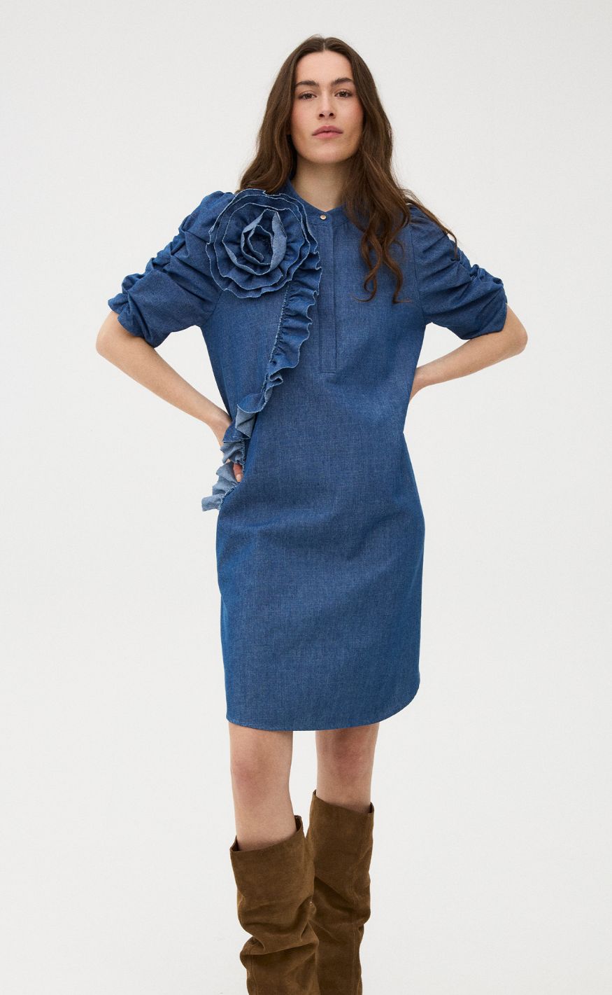 Gossia Kjole - Milja - Denim Chambrey