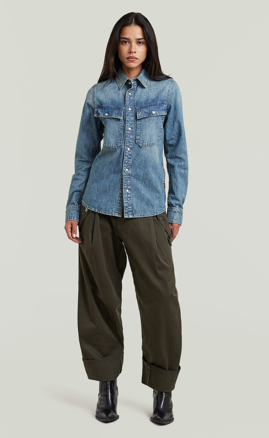 G-STAR Skjorte - Regular Wmn - Vintage Cruiser