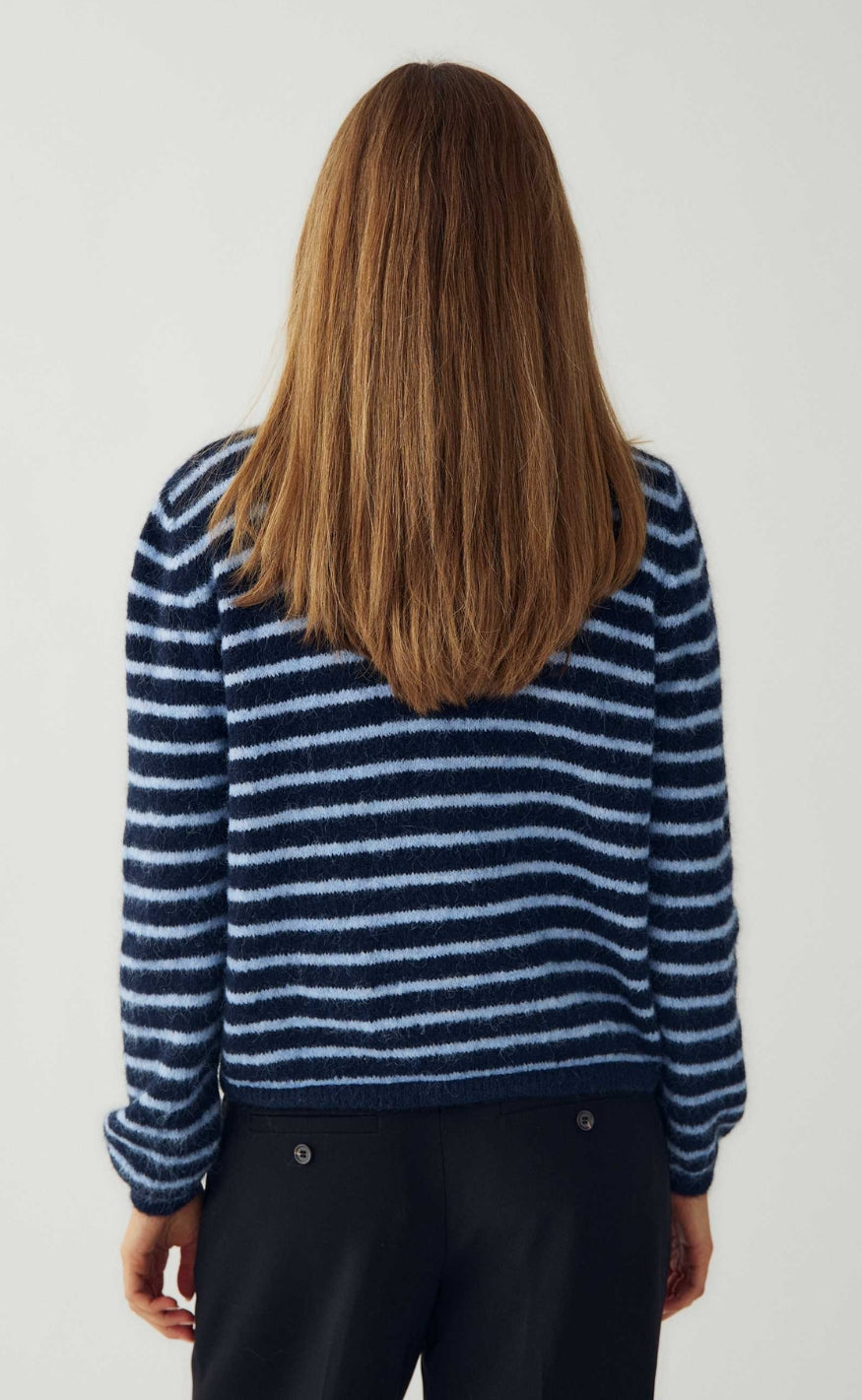 Noella Cardigan - Metrice - Blue Stripe