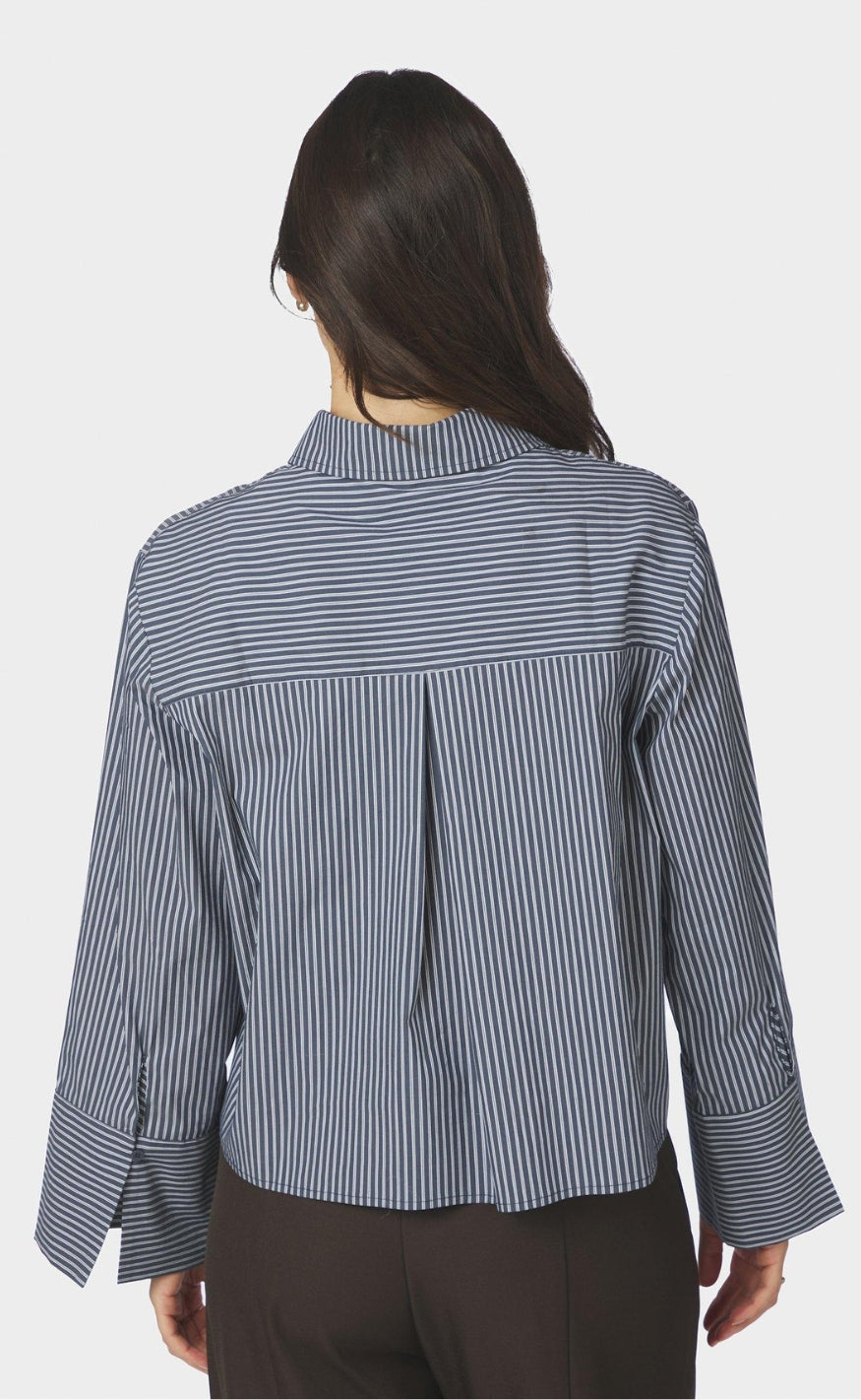 Neo Noir Skjorte - Jaylin Stripe - Dark Navy