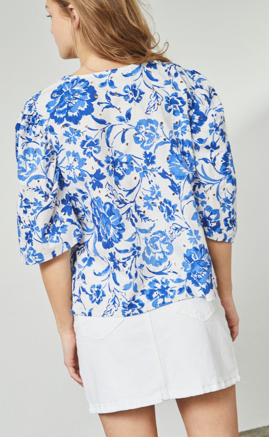 Sisters Point Topp - GILMA-N.T2 - Cream/Blue
