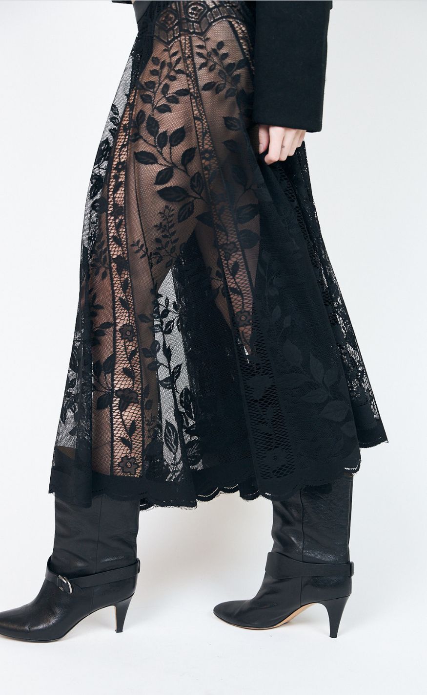 Lollys Laundry Skjørt - Collins Midi - Black