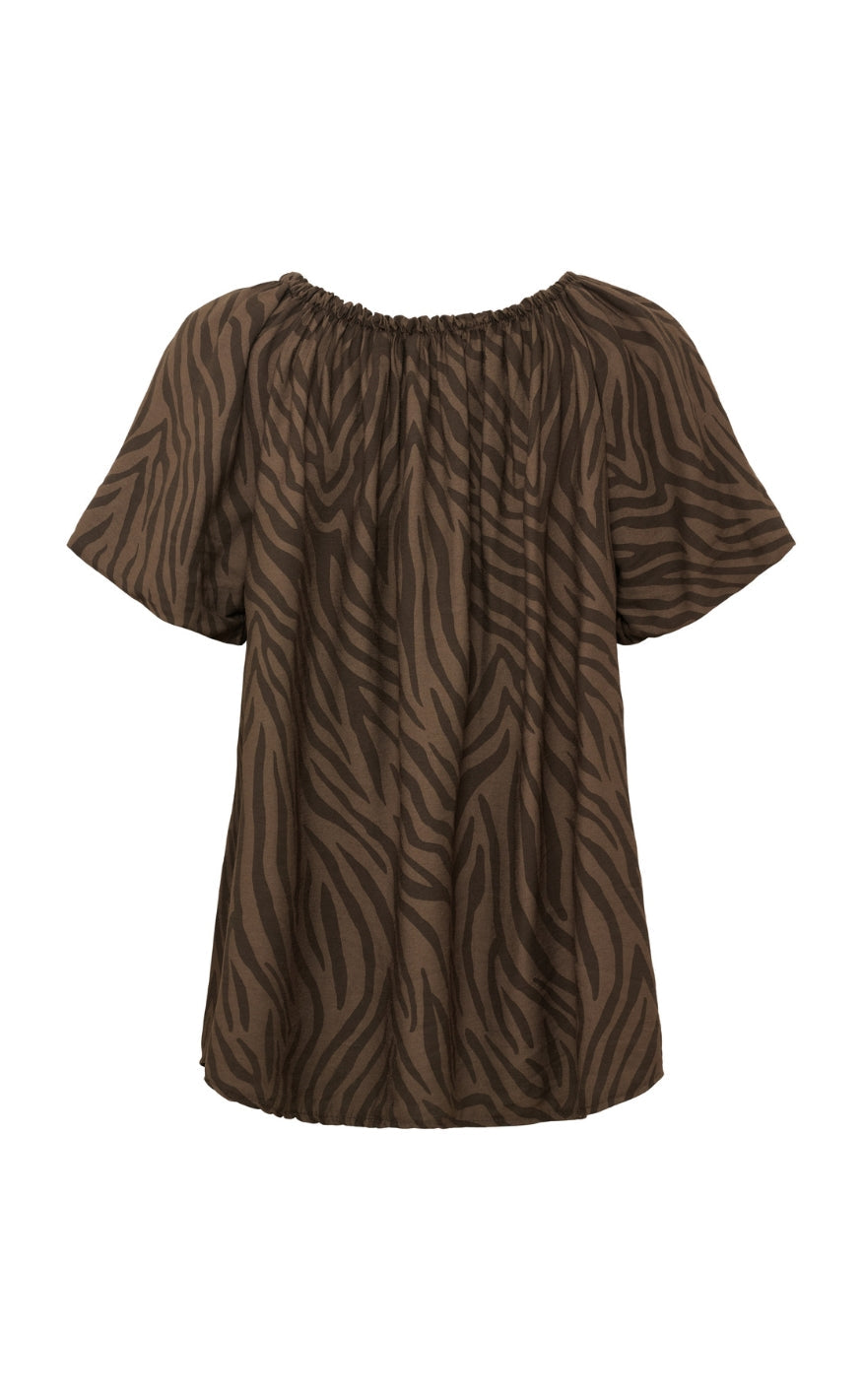 Marta Du Chateau Topp - Luciana Zebra - Brown