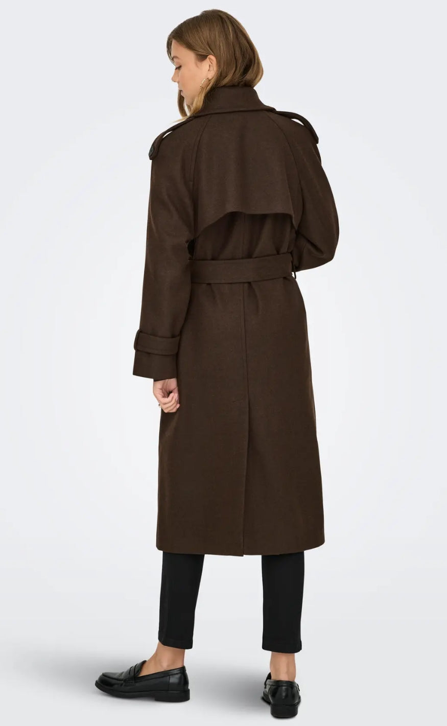 ONLY Kåpe - Dear Long - Chocolate Brown Melange