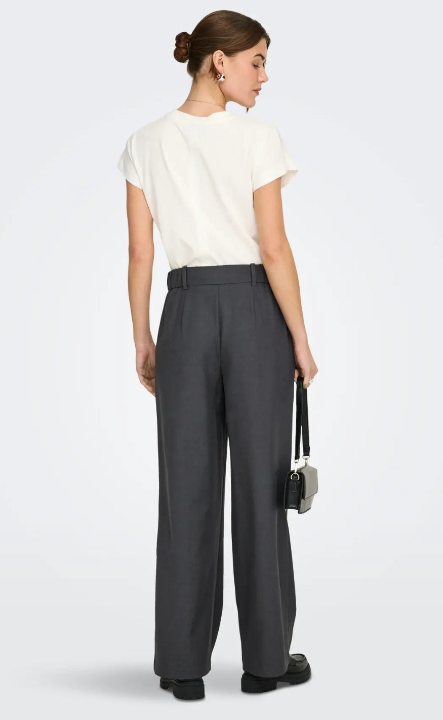 ONLY Bukser - Linda - Dark Grey Melange