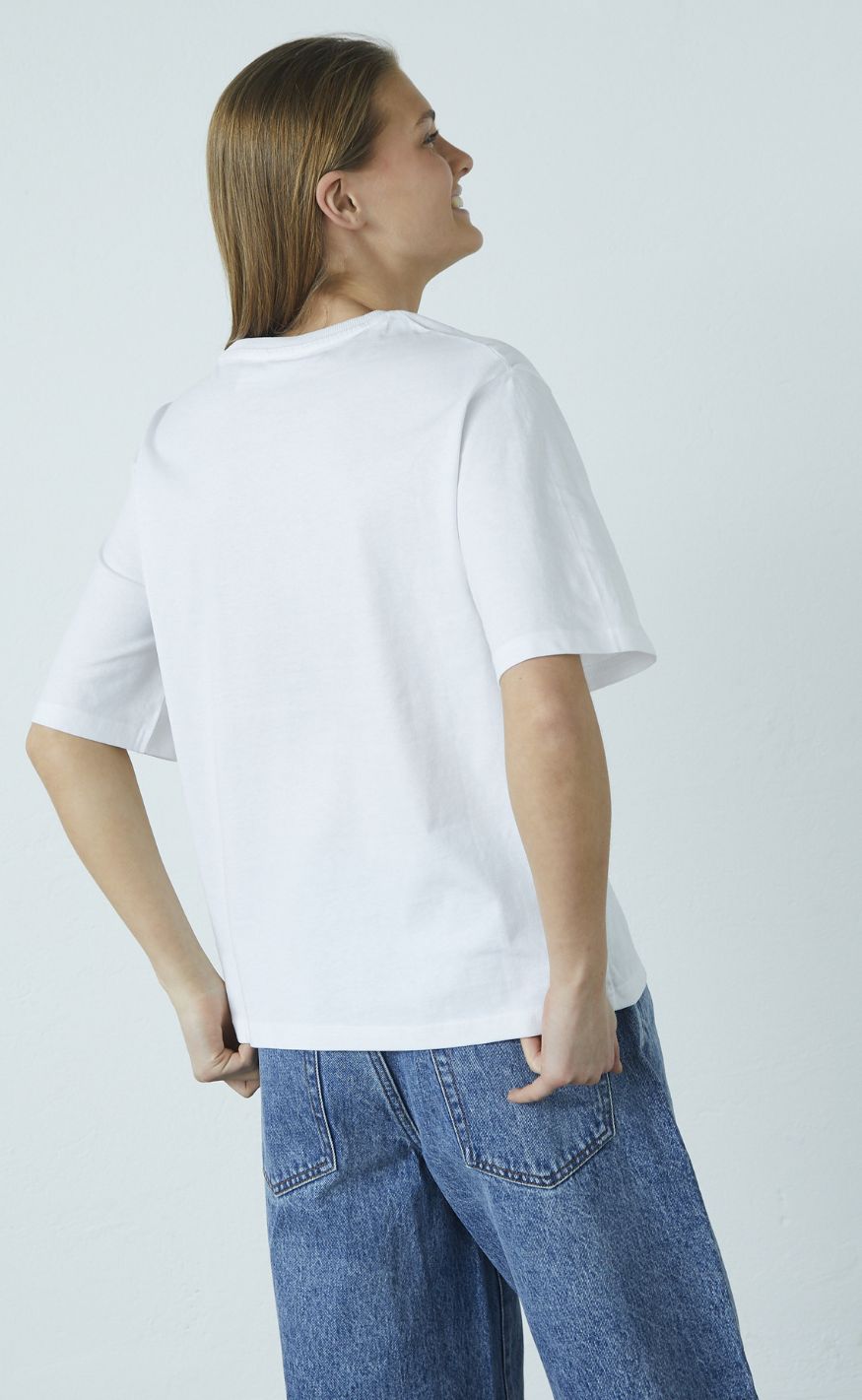 Sisters Point T-shirt - HEDA-LOOSE.SS12 - White/Navy