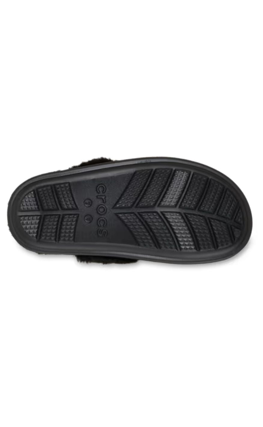 Crocs Træsko - Classic Fuzz Scuff - Black