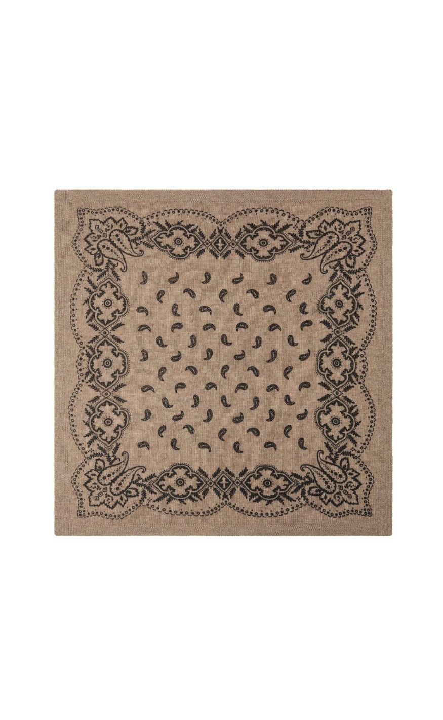Neo Noir Skjerf - Adelina Paisley - Beige Melange