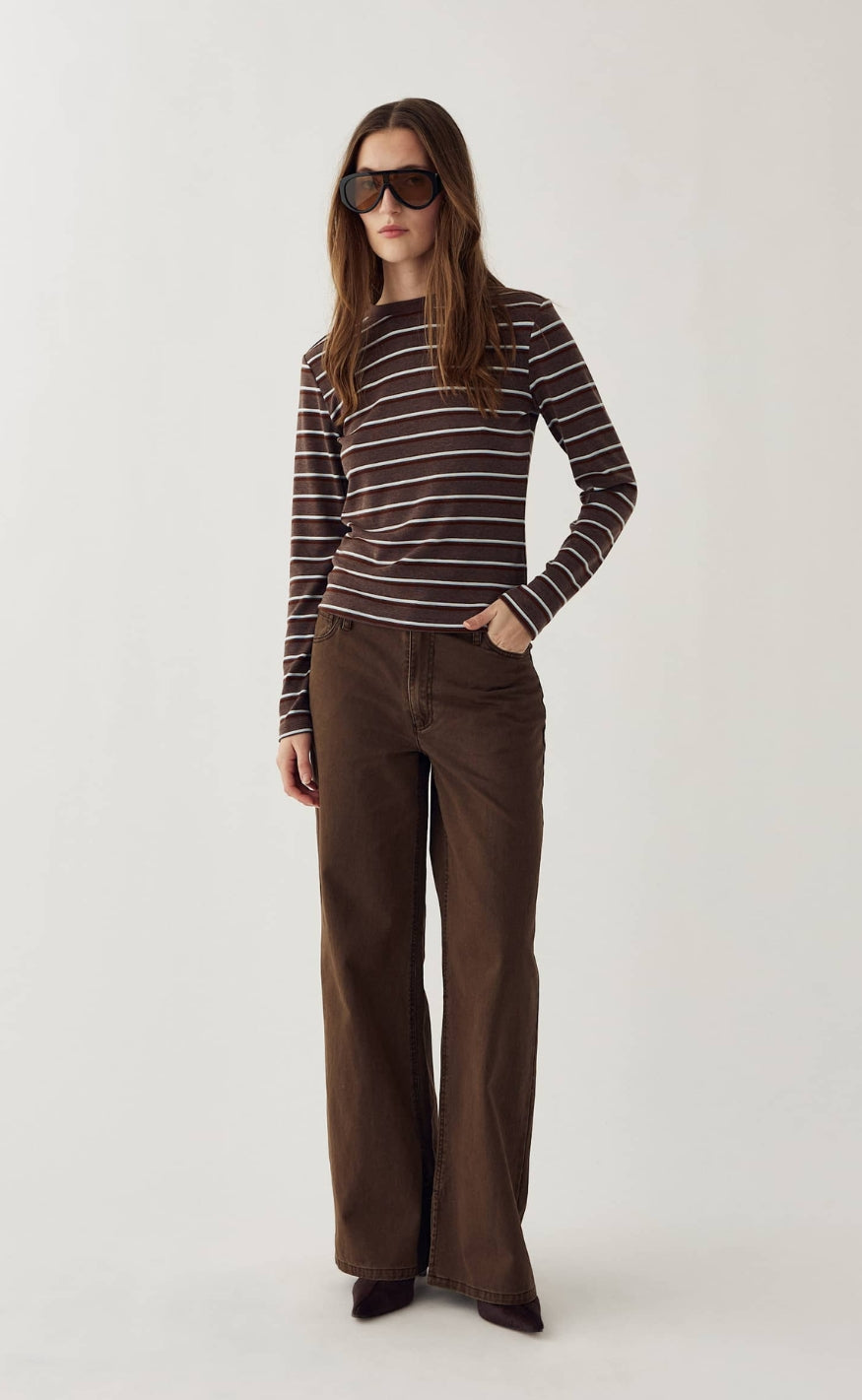 Noella Bluse - Lidie - Dalma Blue Stripe