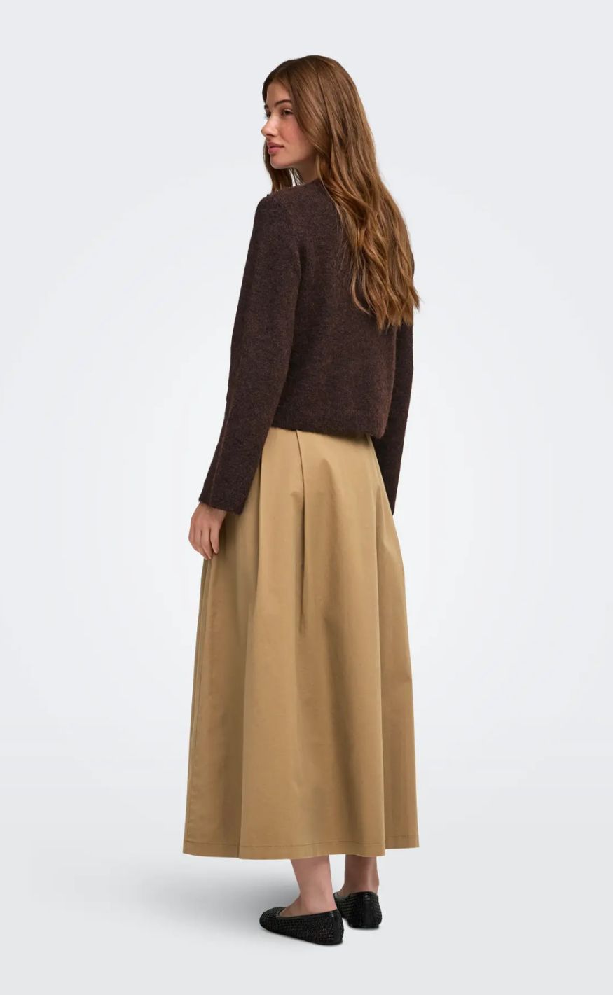 Only Cardigan - Miggie - Coffee Bean Melange/Silver Metal Pearl