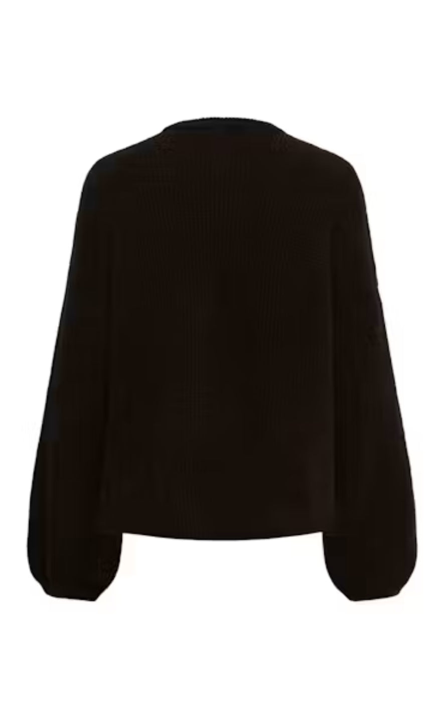 Gestuz Pullover - Alpha Slit - Ganache Melange