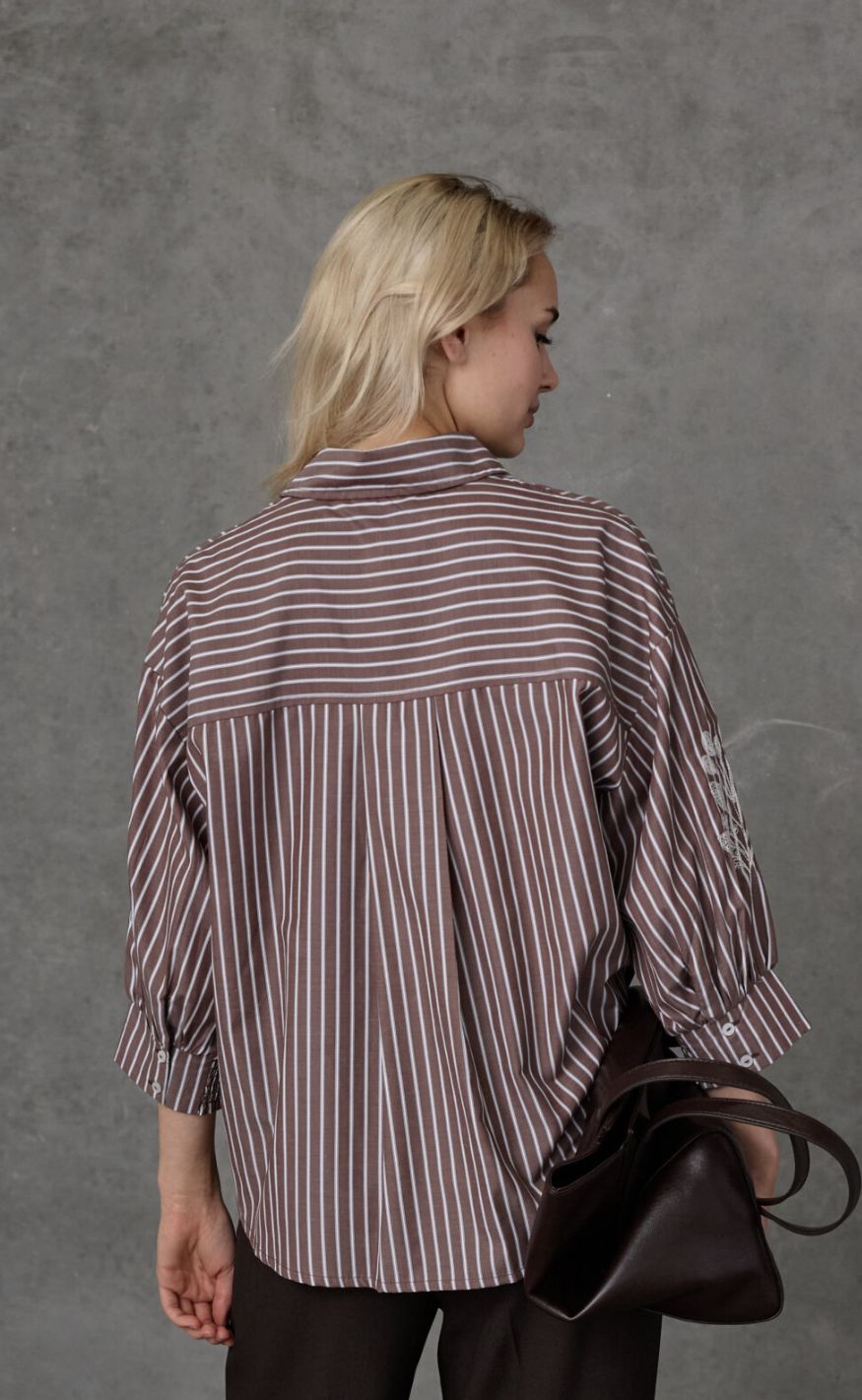 Love & Divine Skjorte - Love1604-3 - Brown Stripes