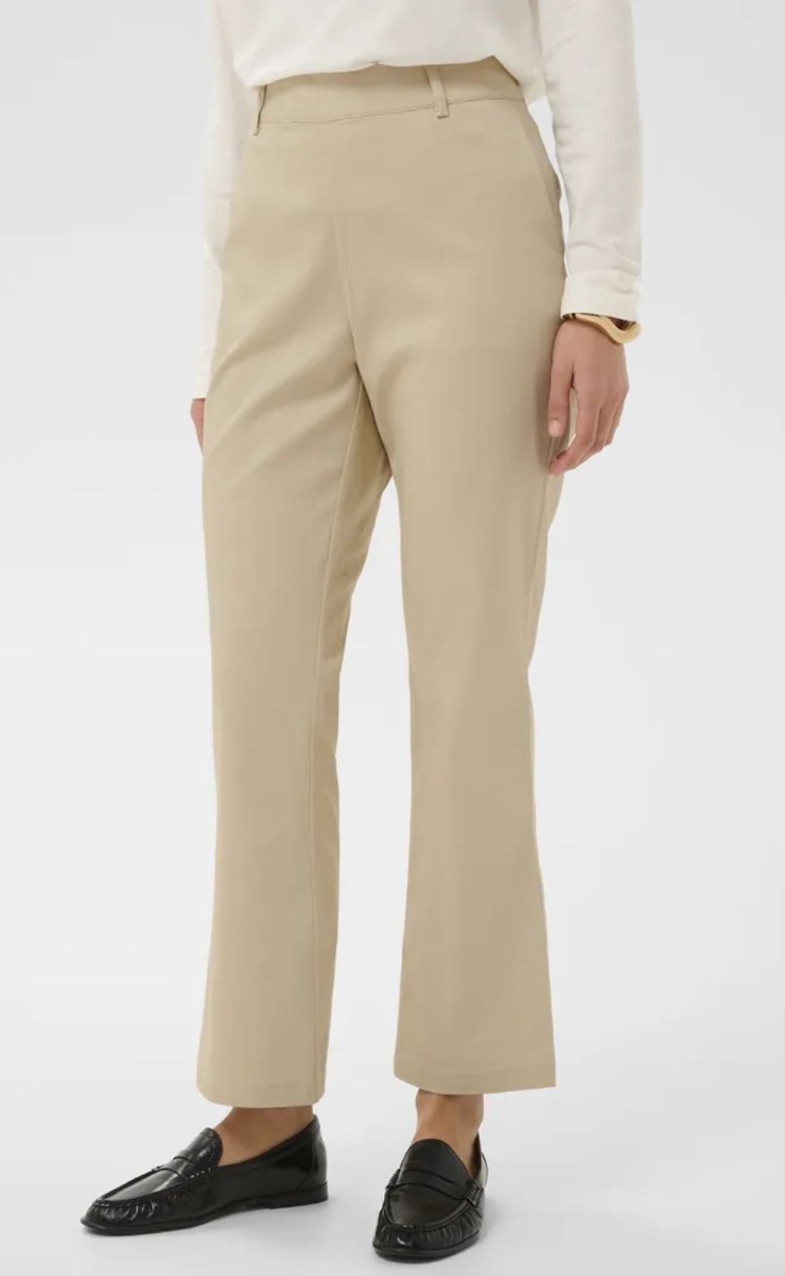 Culture Bukser - Caya Flare - Oyster Gray