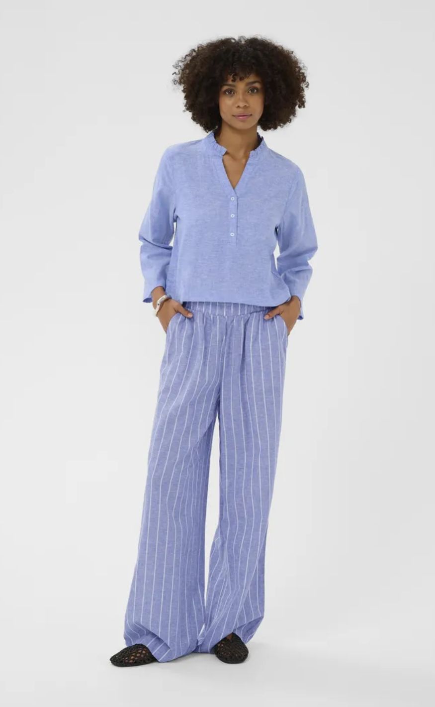 Culture Bukser - Arletty - Powder Blue