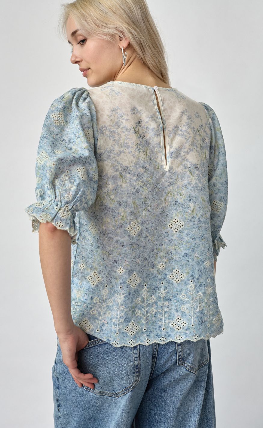 Sisters Point Bluse - ESTER-Topp - Cream Flowers
