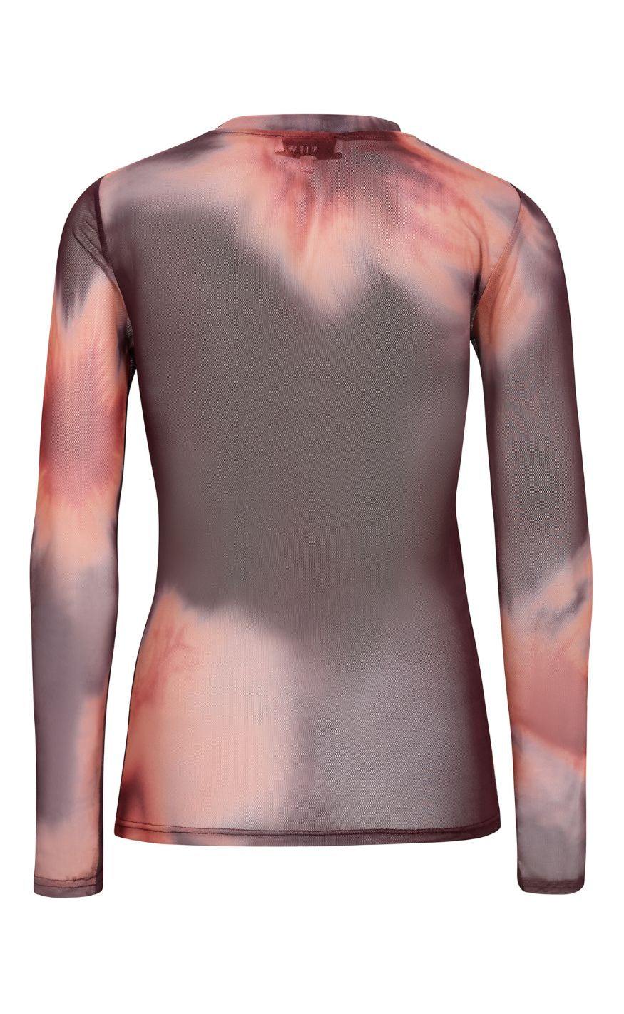 A-View Bluse - Silke - Bordeaux/Orange