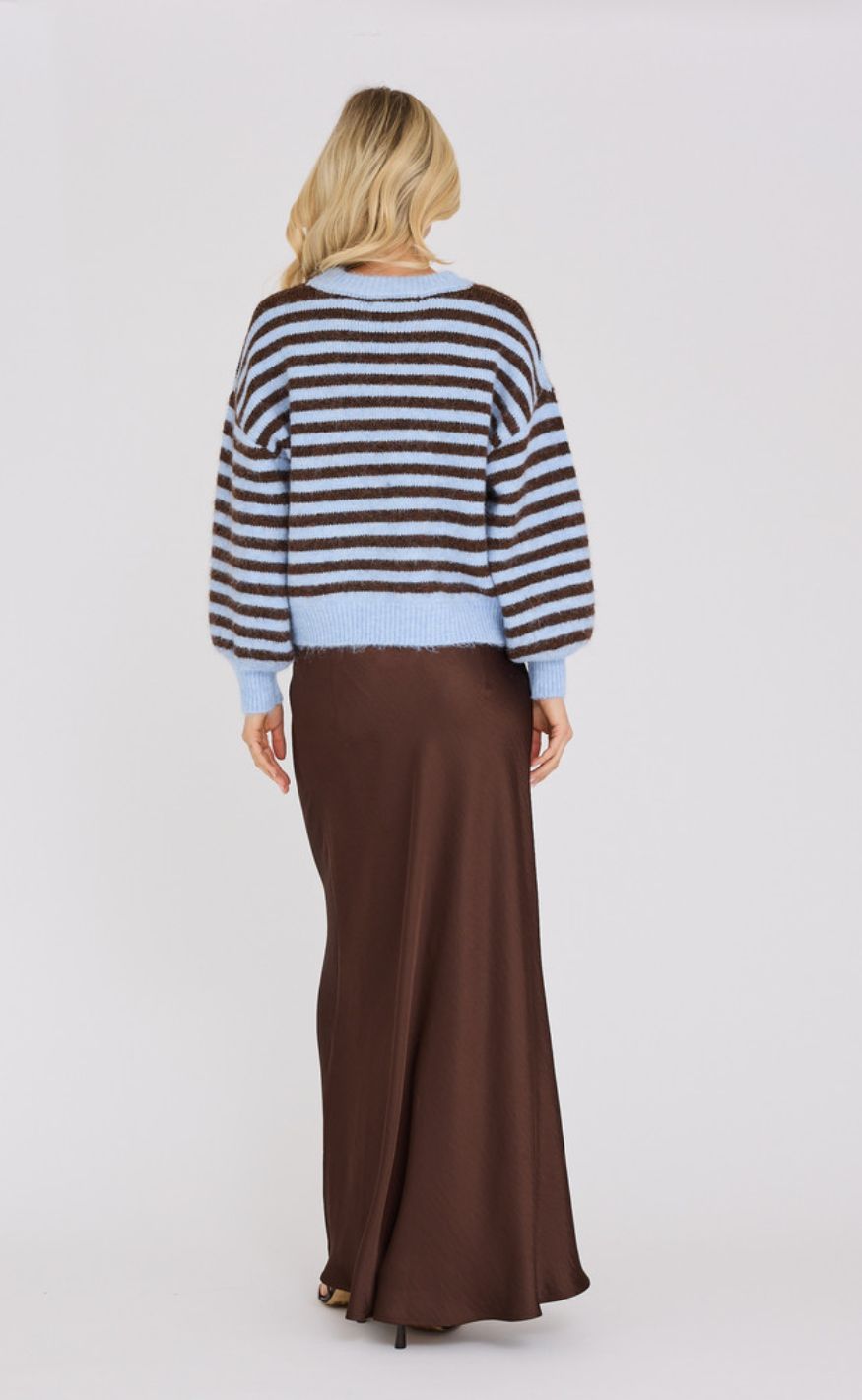 A-View Pullover - Elise - Brown/Blue