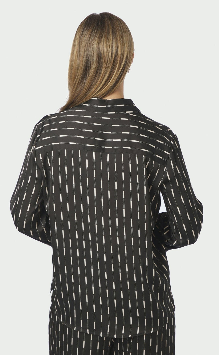 Neo Noir Skjorte - Mistan Print - Dark Brown
