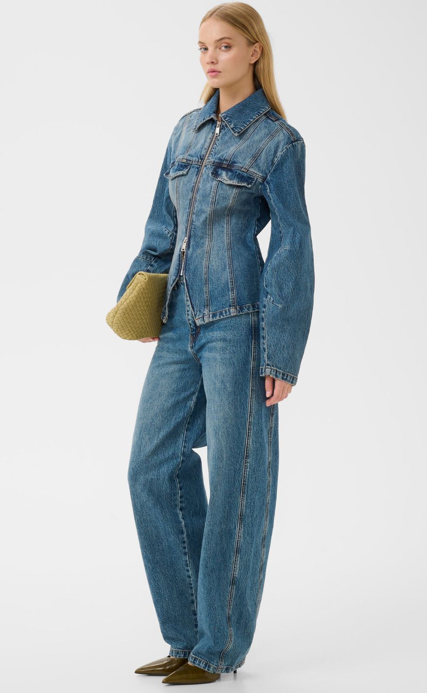 Gestuz Bukser - Melu Barrel - Classic Mid Blue Wash
